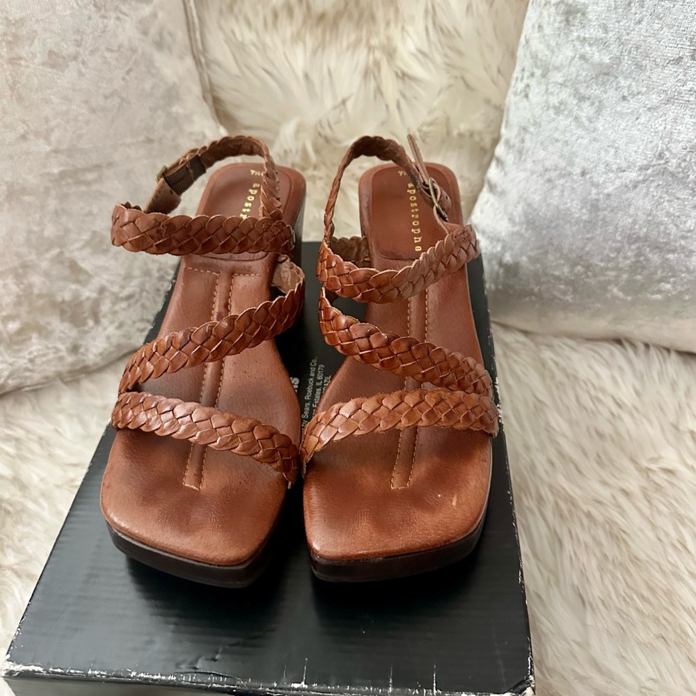 WOMENS APOSTROPHE WEDGE SANDALS